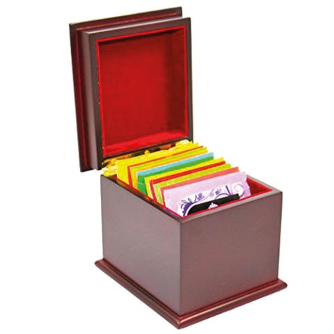 جعبه چوبی چای و دمنوش لوکس باکس کد 7
