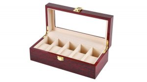 جعبه چوبی ساعت 5 خانه لوکس باکس کد 290