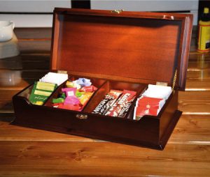 جعبه چوبی چای و دمنوش لوکس باکس کد130
