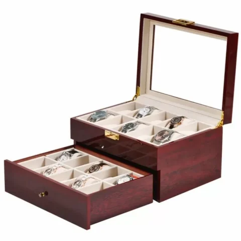 جعبه چوبی ساعت لوکس باکس20 خانه کد571