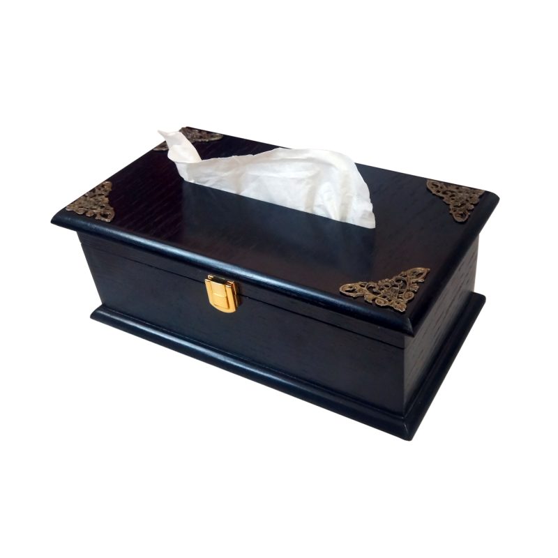 جعبه چوبی دستمال کاغذی کد 242 - تصویر 2