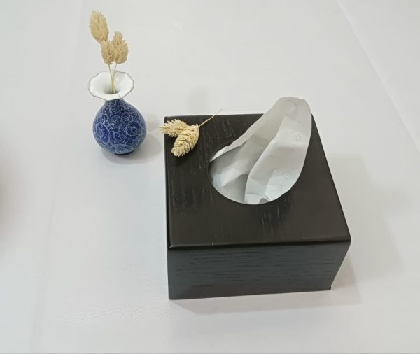 جعبه چوبی دستمال کاغذی کد 910 - تصویر 2