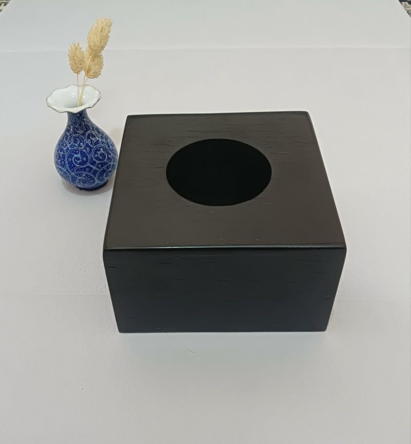 جعبه چوبی دستمال کاغذی کد 910 - تصویر 3