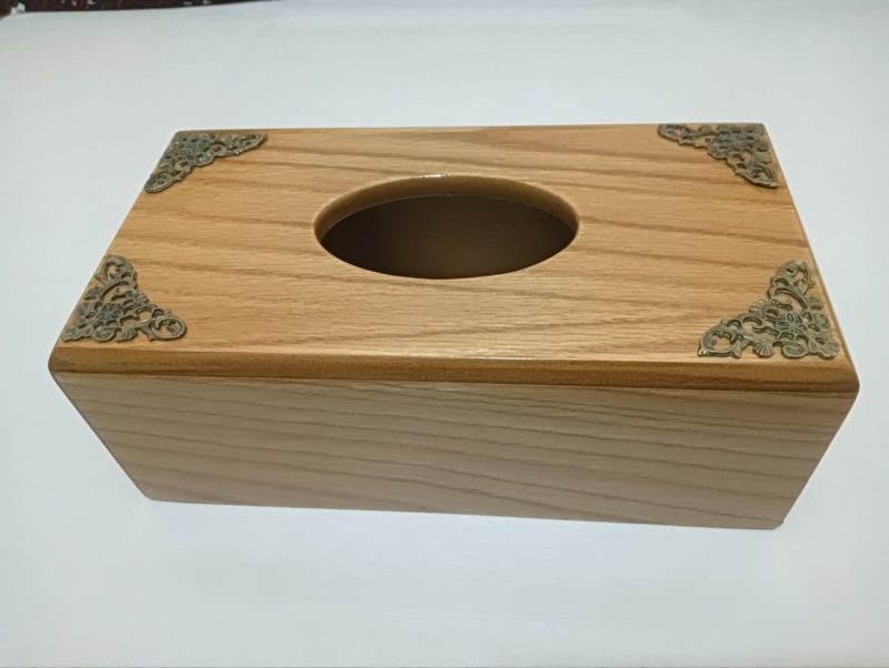جعبه چوبی دستمال کاغذی لوکس باکس کد 907 - تصویر 3