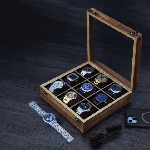جعبه چوبی ساعت لوکس باکس کد 606