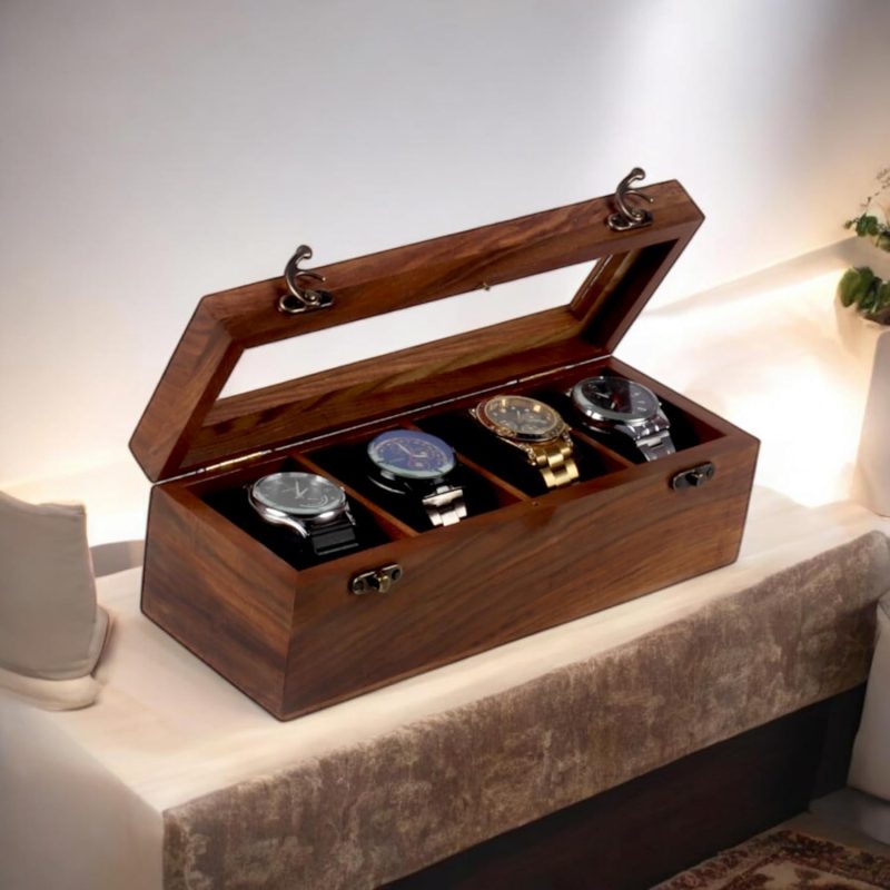 جعبه چوبی ساعت لوکس باکس کد 605 - تصویر 4