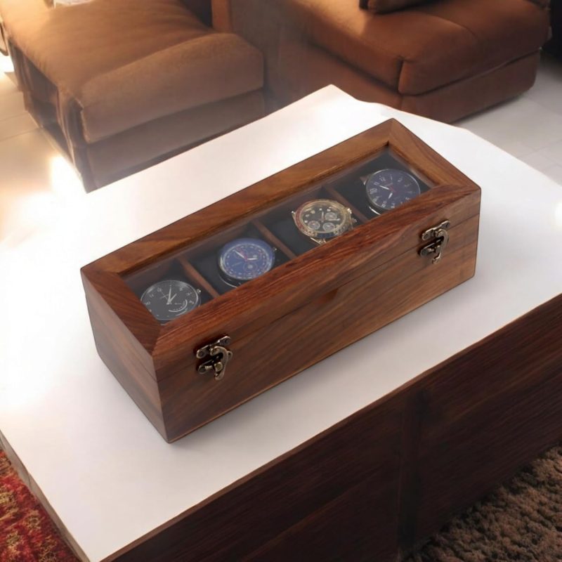 جعبه چوبی ساعت لوکس باکس کد 605 - تصویر 2