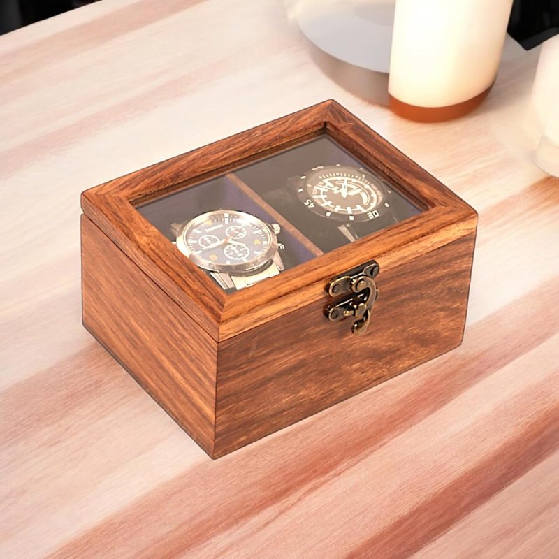 جعبه چوبی ساعت لوکس باکس کد 607 - تصویر 4