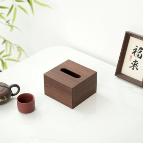 جعبه چوبی دستمال کاغذی کد 909