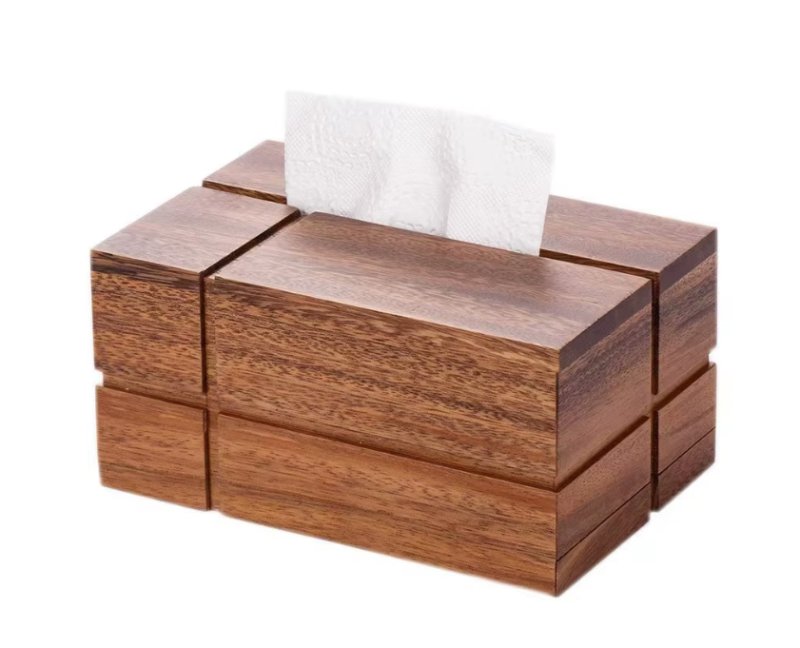 جعبه چوبی دستمال کاغذی کد 915