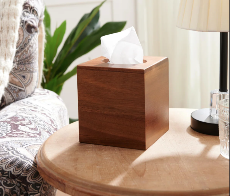 جعبه چوبی دستمال کاغذی کد 928 - تصویر 3