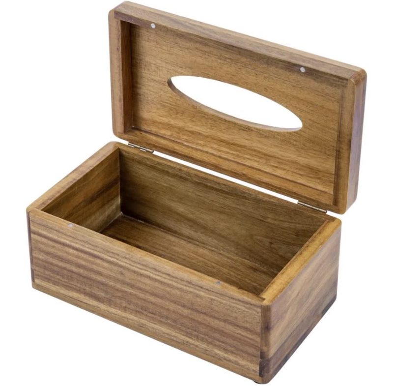 جعبه چوبی دستمال کاغذی کد 923 - تصویر 3