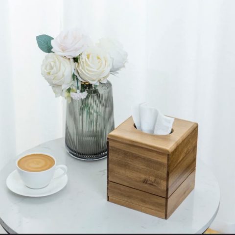 جعبه چوبی دستمال کاغذی کد 924