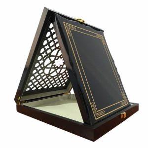 جعبه لوح تقدیر چوبی لوکس باکس کد 3025