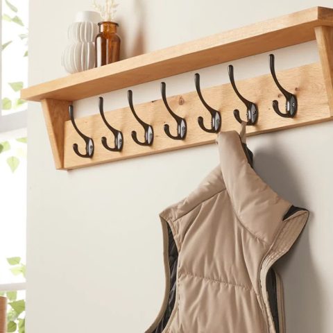 آویز چوبی لباس لوکس باکس کد 7005