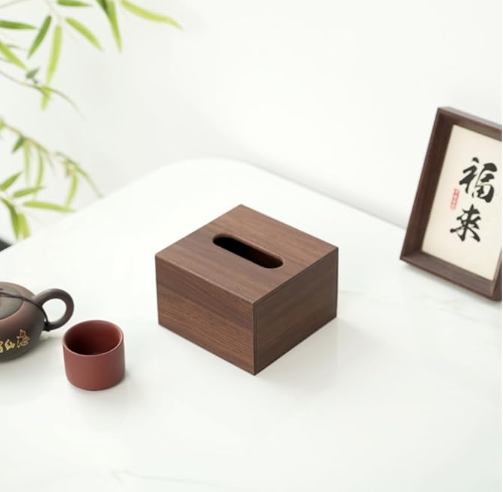 جعبه چوبی دستمال کاغذی کد 909