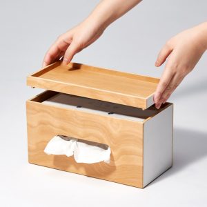 جعبه چوبی دستمال کاغذی لوکس باکس کد 592